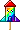 Leetle Rainbow Firework Rocket