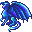 Leetle Blue Glass Dragon