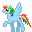 Leetle Rainbow Dash