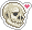 Leetle Happy Skull Sticker